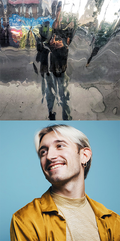 Jeremy Laing portrait (top-half) and Ryan Kostyniuk portrait (bottom-half)