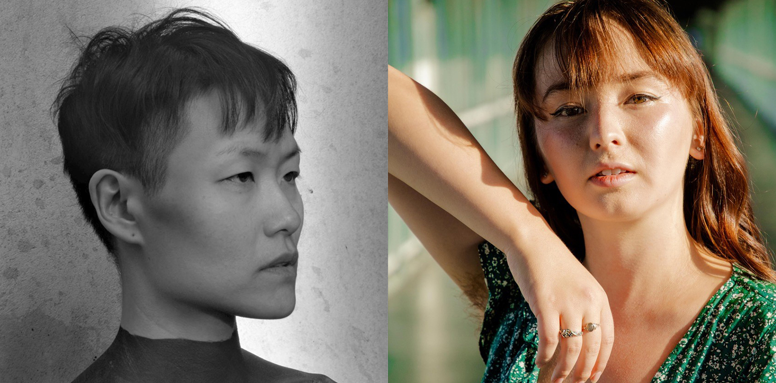 Side-by-Side portraits of Winnie Ho and Eilish Shin-Culhane